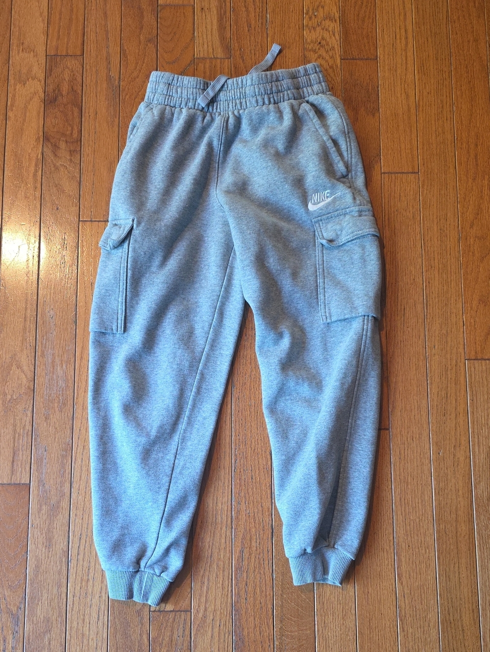 Nike Kids Grey Cargo Sweat Joggers Size Small Medium